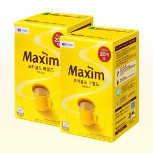 맥심 모카골드 마일드 커피믹스 180T(160T+20T) x 2개 / 총360T