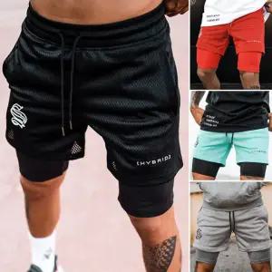 투인원 남자 레깅스반바지 헬스복 짐웨어 트레이닝반바지 운동복