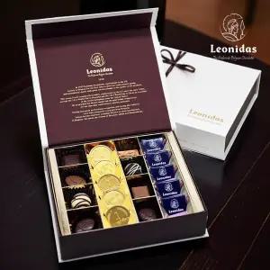 [발렌타인데이선물]레오니다스 100년 전통 벨기에 수제초콜릿 컬렉션 18P+쇼핑백