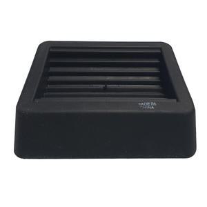 선반발통 바퀴수평 높이조절 미끄럼 방지용 고강도 고무스토퍼 사각80mm