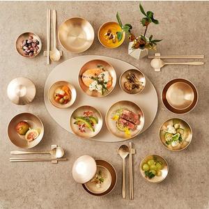 갤러리아 놋향 방짜유기 4인 반상기 세트 유기그릇