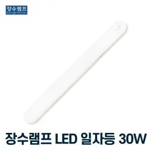 장수램프 LED 일자등 형광등 등기구 30w 하얀빛