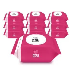 반하나 65gsm 핫핑크는 물티슈 70매 10팩