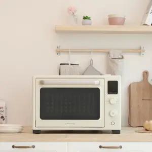 쿠잉 에어프라이어오븐 CON-S32 크림 35L 전기 스팀 그릴 홈베이킹 제빵용 가정용 대용량