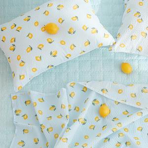 아르페지오베이직 레모네이드 블루 시어서커 여름 홑이불, SS, 150X205