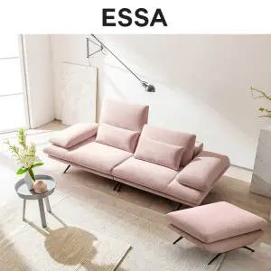 [롯데백화점]에싸 따므 와이드 3인 리프트기능 카시미라 패브릭 소파+스툴