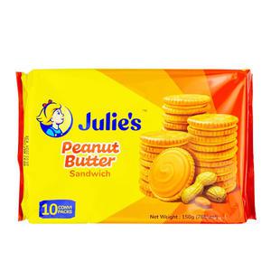줄리스 피넛버터 비스킷 150g/땅콩샌드/과자/간식/M