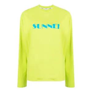 써네이 프론트 로고 롱슬리브 티셔츠 그린 /긴팔/긴팔티/ SN2PXH02AP-JE130-615