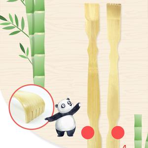 대나무 효자손 고양이 등긁개 무지 무발 인쇄 3종 1P