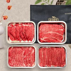 [다온푸드][2월 10일 오전9시 주문건까지 명절전출고][순수한우] 1등급 냉장 모듬구이 선물세트 1호(부...