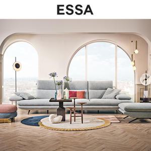 [롯데백화점]에싸 윌든 4인 스윙기능 리브 패브릭 소파+스툴