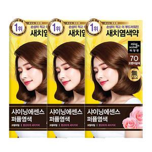 미쟝센 샤이닝에센스 염색약 7O 오렌지갈색 x3개