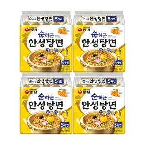 농심 순하군 안성탕면, 125g, 5입, 4개