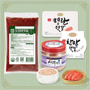 [롯데백화점]한성기업 [한성기업] 젓갈모음 세트(새우젓+오징어젓+창란젓+명란젓)