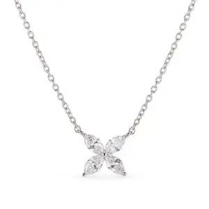 [도로시] 14k 보니타 랩 다이아몬드 목걸이(총 약 0.4CT)