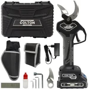 콜튼 충전 전동 전지가위 나무 가지치기 40mm (음성안내)
