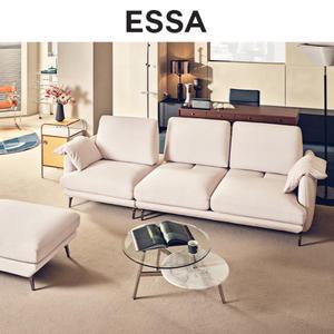 [롯데백화점]에싸 플레인 3.5인 스윙기능 리브 패브릭 소파+스툴