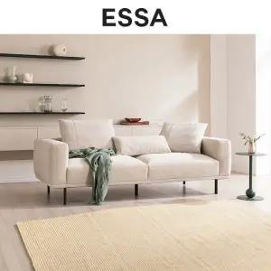 [롯데백화점]에싸 애즈라 3인 카시미라 패브릭 소파+스툴