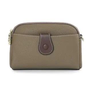 [셀러허브][라일리] Rly 소가죽 배색 여성용 크로스백 여자미니백 다크베이지 (S9524741)