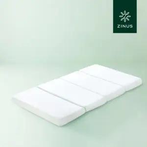 [리뉴얼 출시]지누스 그린티 4단 접이식 메모리폼 토퍼 10cm S 싱글 매트리스 침대 바닥