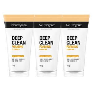 뉴트로지나 NEW 딥클린 포밍 클렌저 150g, 3개