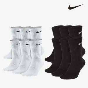 나이키 정품 스우시 에브리데이 3+3 6팩 크루삭스 스포츠 양말 중목 장목 SX7664-100