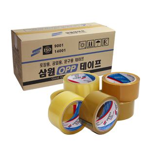 삼원 OPP 박스테이프 택배 경포장 40M 50M 80M 1박스
