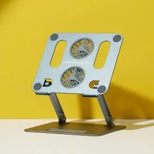 스마트키퍼 SLS02 노트북 거치대 알루미늄 USB쿨러 높이 각도조절 접이식 맥북 태블릿