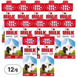 믈레코비타 폴란드 수입멸균우유 1000ml 12개