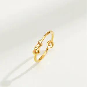 [한국표준금거래소] 24K 순금 반지 99.9 비주하트 반지