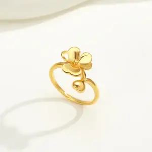 [한국표준금거래소] 24K 순금 반지 99.9 탄생화 꽃잎 플라워 비올레타 반지