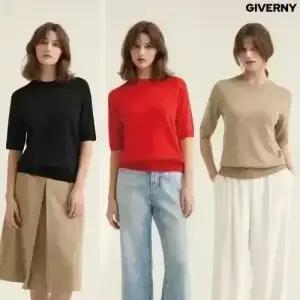 [3SET] 지베르니 프리미엄 홀가먼트 반팔니트 3종 (G04-3)