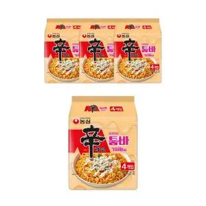 농심 신라면툼바 137g, 4개입, 4개