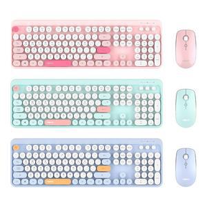 앱코 WKM01 무선 키보드 마우스 세트 (블루)