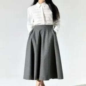 울블렌딩플레어롱스커트1종