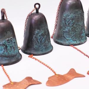 국산 청동종 문종 사찰 풍경 처마 현관문종 중형 용