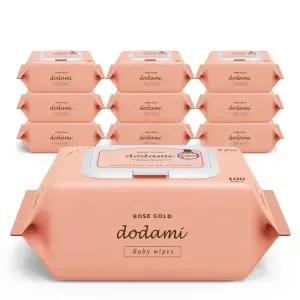 도담이 로즈골드 엠보싱 아기물티슈 캡형 100매 10팩
