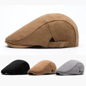 남성 헌팅캡 마도로스 모자 도리구찌 중년 남자 정장 베레모 빅사이즈 겨울 가을 스웨이드