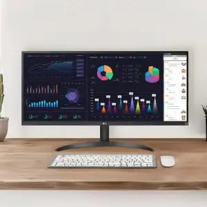 LG전자 울트라와이드 34WQ500 86.6cm 21:9 와이드 IPS 광시야각 WFHD HDR 100Hz 5ms 눈이편한 업무용 사무용 가정용 컴퓨터 모니터