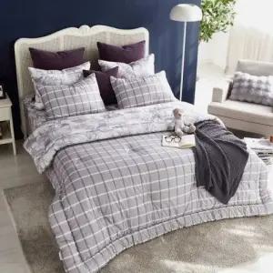 [롯데백화점]박홍근홈패션 르망스 사계절 양면 오가닉인증 코튼 100 침구세트 킹(K)