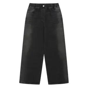 [소이] 여자 봄이월 사이드워싱와이드블랙진(25S1252)