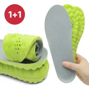 페이퍼플레인 족저근막염 아치 평발 기능성 운동화 군화 발편한 메모리폼 깔창 인솔 PP1603 2개세트