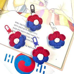 DIY 나라사랑 양말목 태극꽃 키링 만들기 키트 태극기
