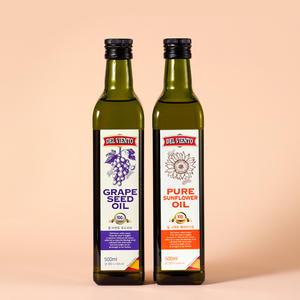 델비엔토 포도씨유+해바라기씨유 500ml 2병 스페인산 프리미엄 오일 식용유 안전포장