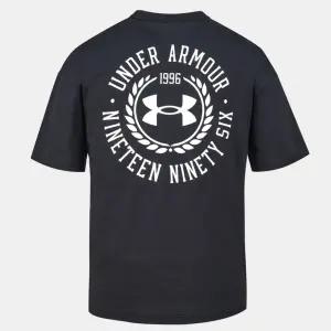 [언더아머](대전신세계)6007564-001 블랙 APAC 헤비웨이트 그래픽 티셔츠 반팔 오버핏