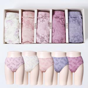 위키란쥬 브랑르 여성 맥시 면스판 부인 5매입 팬티 세트