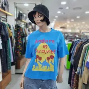 베네통/애플아울렛/컬러자수 레터링 루즈핏 티셔츠/ BATSB1531