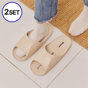 [2set] 오우투 EVA 카누 슬리퍼 욕실화 실내화 겸용 부부 커플 욕실화