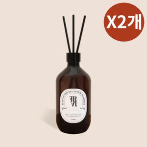 플로랑 프리미엄 디퓨저 방향제 히노끼우드 500ml X2 BNS
