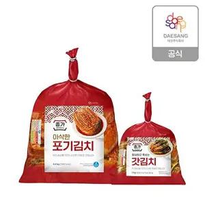 [종가][종가] 아삭한포기김치4.4kg+갓1kg